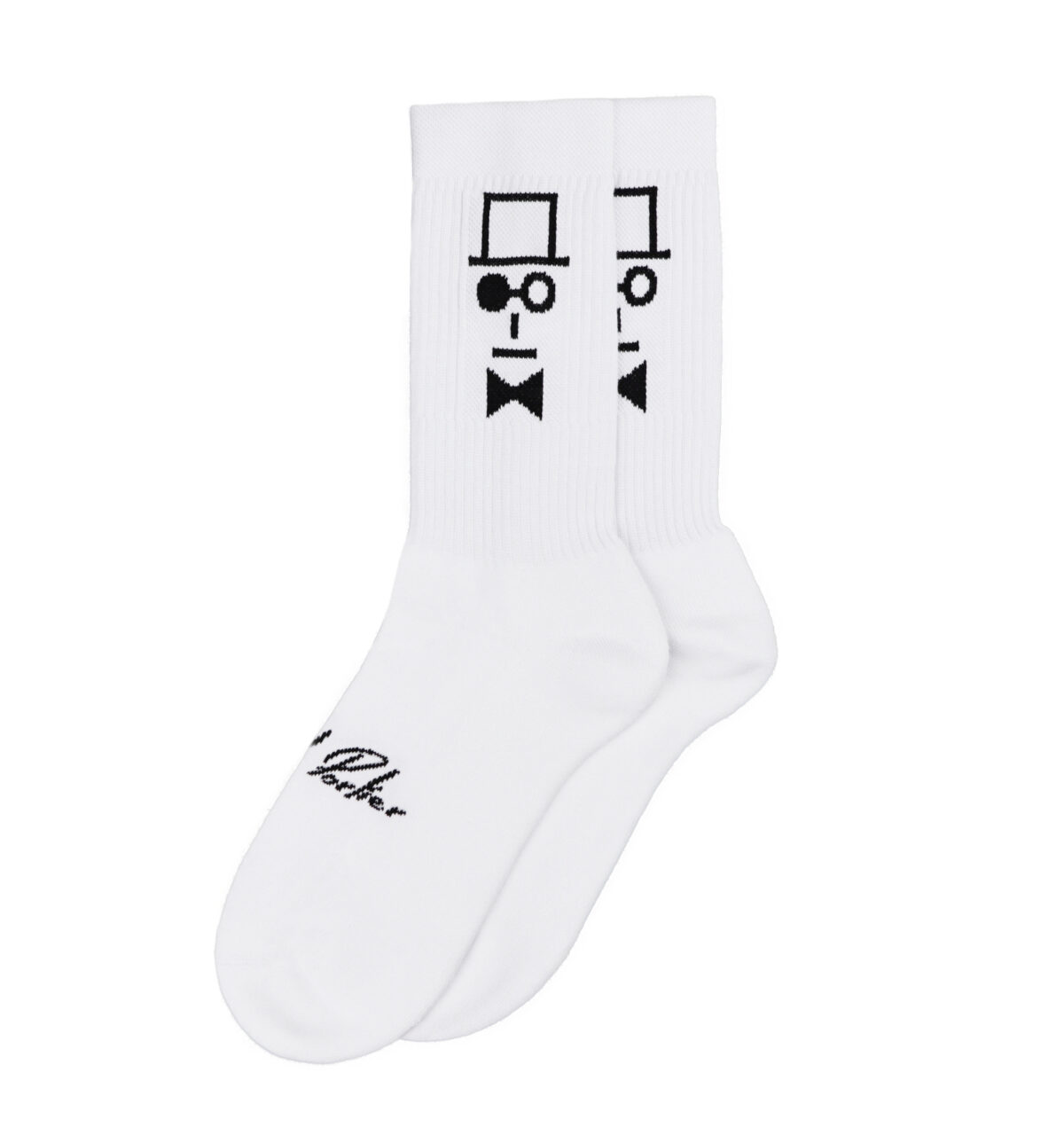 Top Hat Socks White