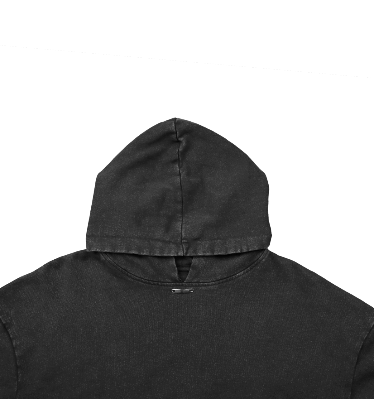 Black on Black Acid Hoodie - Image 5