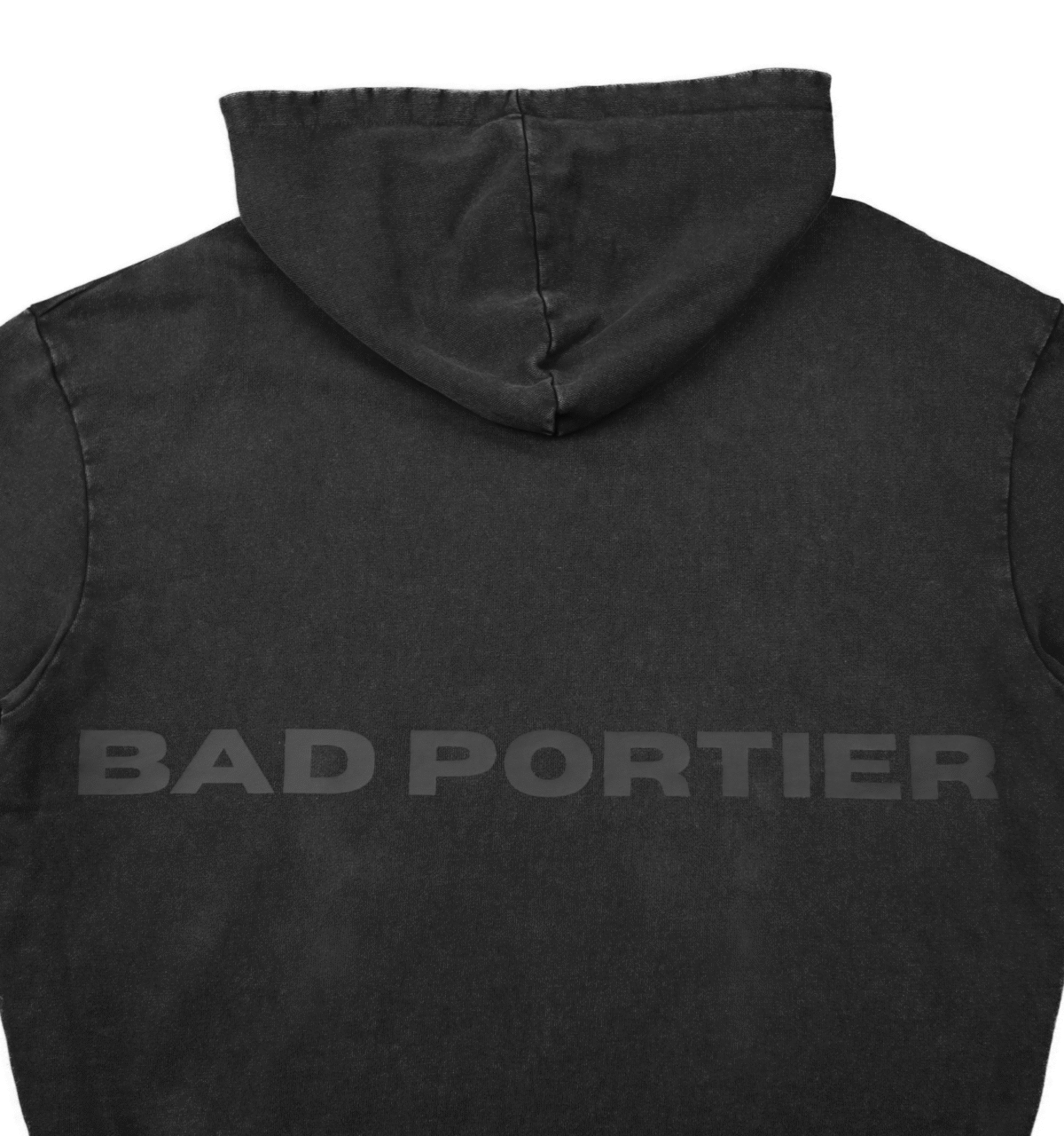 Black on Black Acid Hoodie - Image 4