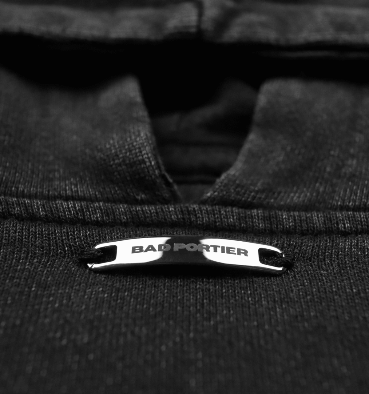 Black on Black Acid Hoodie - Image 3