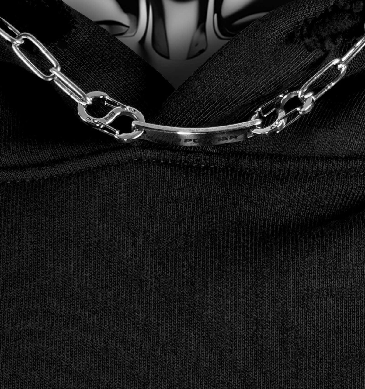 C'est La Fxxking Vie Chain Out Hoodie Black | HAND-FINISHED - Image 6