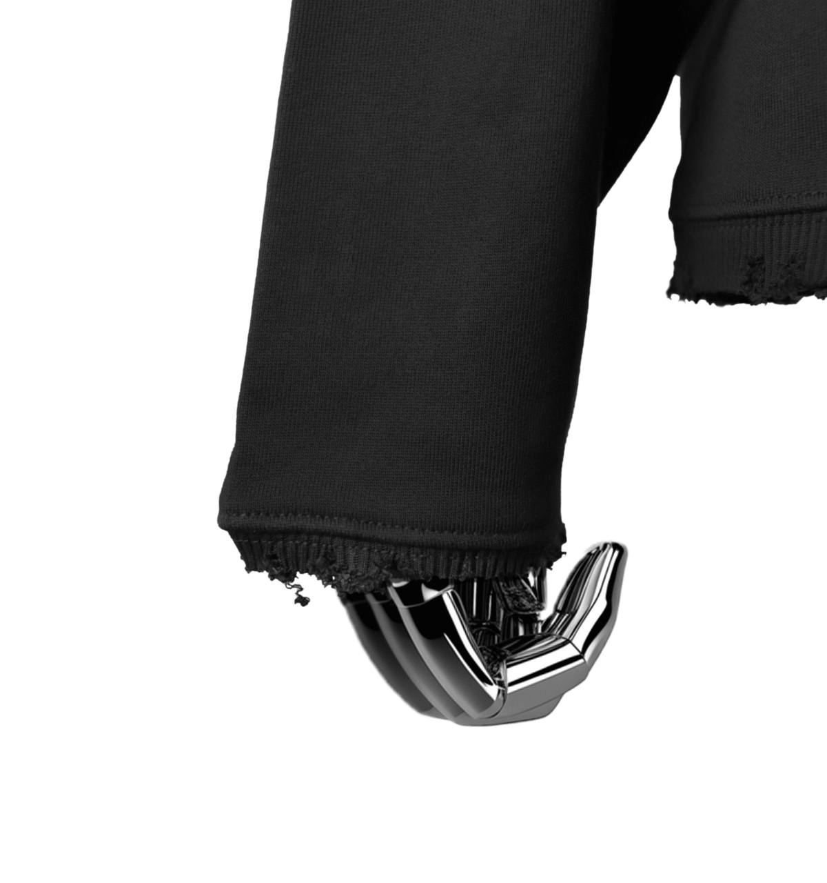 Imperfection Hoodie Black | Hand-finished - Image 4