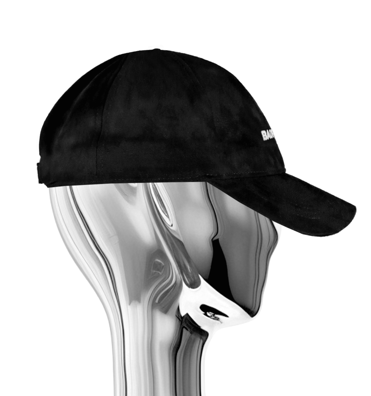 Bold Logo Velours Cap Black - Image 3