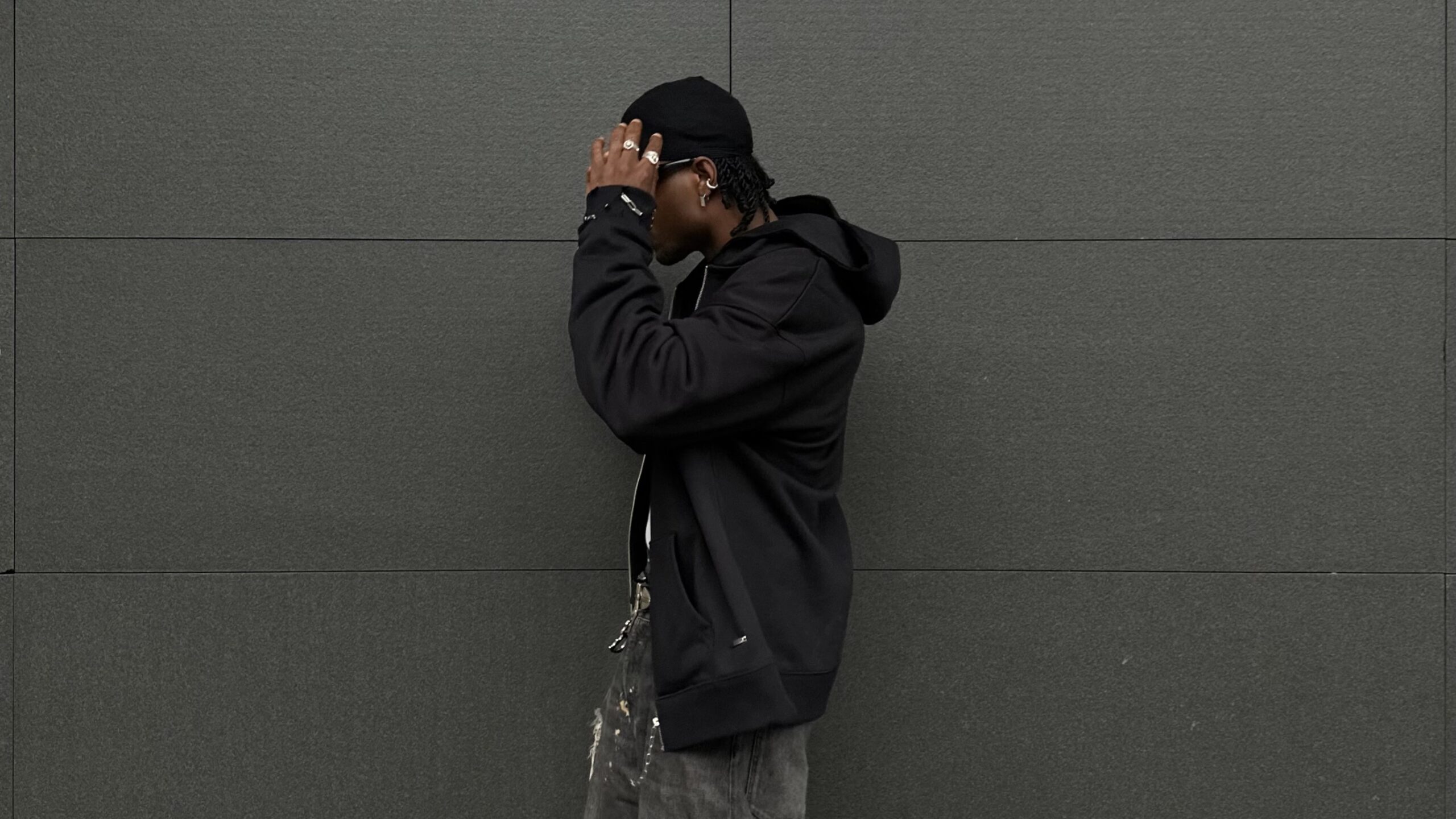 icy.b._ in the C’est La Fxxking Vie Zip-thru Hoodie by BAD PORTIER